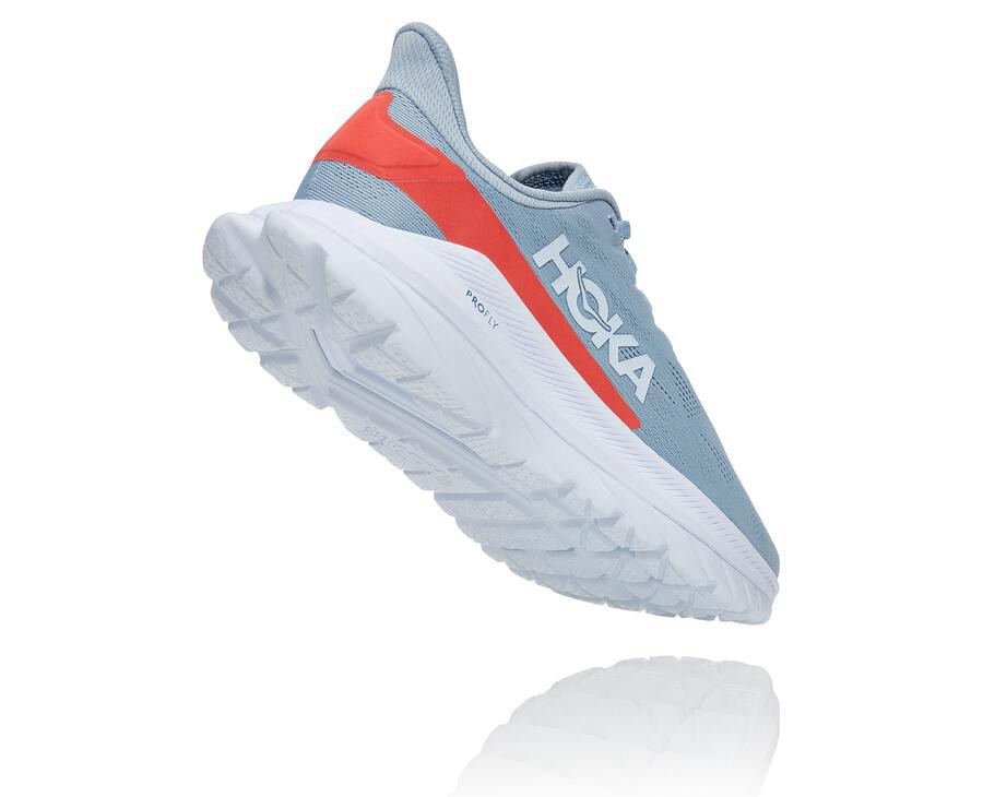 Hoka One One Koşu Ayakkabısı Kadın Mavi/Beyaz - Mach 4 - EK3052491